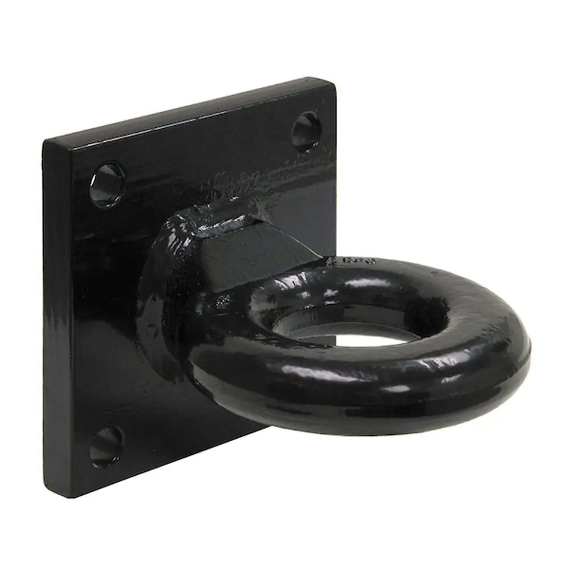 Buyers Products 4-Bolt Mount Tow Ring — 2.5in. Ring ID, 42,000 Lb. Capacity, Black, Model# BDB-125015W